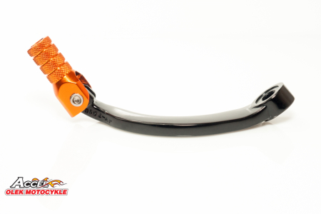 Pedale schimbator - ACCEL pedala schimbator KTM duke 690 '08-'19, super duke 690 '09-'17 din aluminiu culoare negru, capat portocaliu (7503403100)