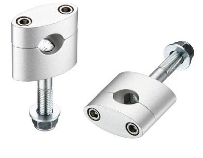 Ghidoane si accesorii - ACCEL prindere/risere ghidon (22,2MM) inaltime 33MM cu surub M12 culoare negru (BM-08BK22)