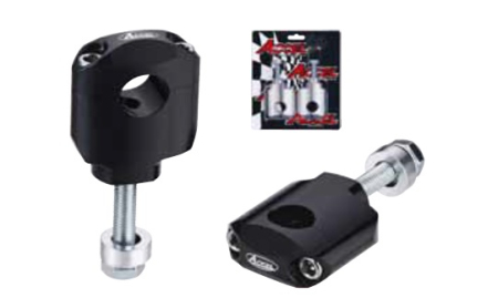 Ghidoane si accesorii - ACCEL prindere/risere ghidon (22,2MM) inaltime 42MM cu surub M10 culoare negru (BM-36BK22)