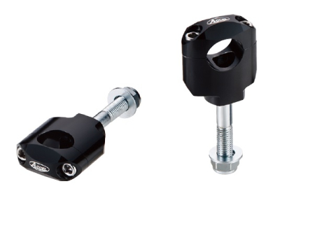 Ghidoane si accesorii - ACCEL prindere/risere ghidon (22,2MM) inaltime 42MM cu surub M12 culoare negru (BM-37BK22)