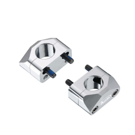 Ghidoane si accesorii - ACCEL prindere/risere ghidon (28,6MM) inaltime 20MM culoare argintiu (BM-15SV28)