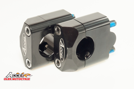 Ghidoane si accesorii - ACCEL prindere/risere ghidon (JOS-22,2/SUS-22,2MM) inaltime 35MM culoare negru (BM-09BK22/22)