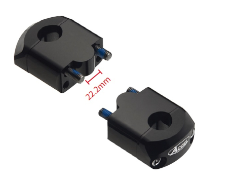 Ghidoane si accesorii - ACCEL prindere/risere ghidon (JOS-22,2/SUS-22,2MM) inaltime 35MM culoare negru (BM-39BK22)