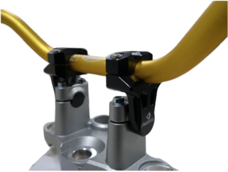 Risere ghidon - ACCEL prindere/risere ghidon (JOS-22,2/SUS-22,2MM) inaltime 50MM culoare negru