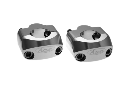 Ghidoane si accesorii - ACCEL prindere/risere ghidon (JOS-22,2/SUS-28,6MM) inaltime 20MM culoare argintiu (BM-34SV22/28)