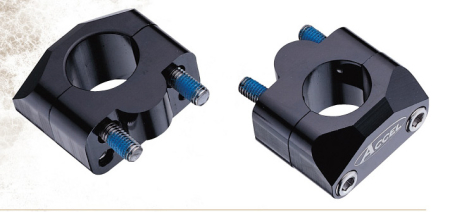 Risere ghidon - ACCEL prindere/risere ghidon (JOS-22,2/SUS-28,6MM) inaltime 20MM culoare negru (BM-01BK22/28)