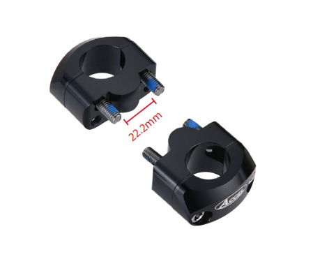 Ghidoane si accesorii - ACCEL prindere/risere ghidon (JOS-22,2/SUS-28,6MM) inaltime 20MM culoare negru (BM-34BK22/28)