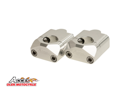 Ghidoane si accesorii - ACCEL prindere/risere ghidon (JOS-22,2/SUS- 28,6MM) inaltime 35MM culoare argintiu (BM-09SV22/28)