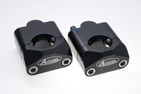 Ghidoane si accesorii - ACCEL prindere/risere ghidon (JOS-22,2/SUS-28,6MM) inaltime 35MM culoare negru (BM-09BK22/28)