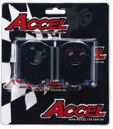 Ghidoane si accesorii - ACCEL prindere/risere ghidon (JOS-28,6/SUS-28,6MM) inaltime 35MM culoare negru (BM-09BK28/28)