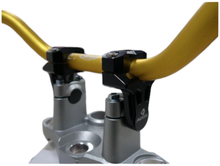 Prindere ghidon - ACCEL prindere/risere ghidon (JOS-28 mm, SUS-28 mm) inaltime 50MM culoare negru