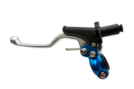 Manete ambreiaj si frana - ACCEL suport maneta ambreiaj scurt + dekompresator universal culoare albastru (CL-08BL) - promotie