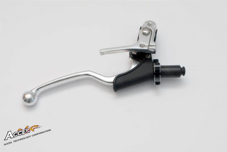 Manete ambreiaj si frana - ACCEL suport maneta ambreiaj scurt + dekompresator universal culoare negru (CL-08BK)