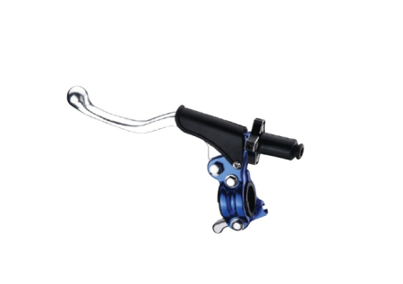 Manete ambreiaj si frana - ACCEL suport maneta ambreiaj scurt + hot start universal culoare albastru (CL-06BL) - promotie