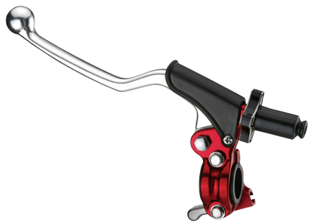 Manete ambreiaj si frana - ACCEL suport maneta ambreiaj scurt + hot start universal culoare rosu (CL-09RD) - promotie