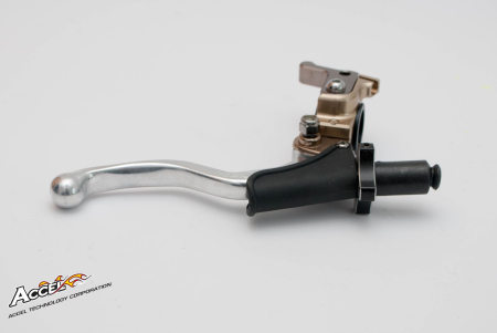 Manete ambreiaj si frana - ACCEL suport maneta ambreiaj scurt + hot start universal culoare tytanowy (CL-06T) - promotie