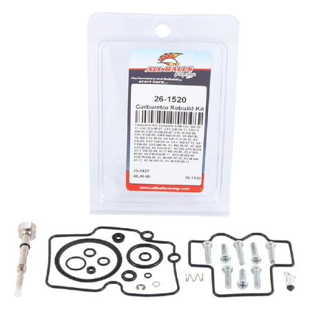 Sistem de alimentare - ALL BALLS - kit reparatie carburator KTM SXF 250 05-10, SXF 450 07-12, EXC 450 07-11, EXC 525 06-07, EXC 530 09-11