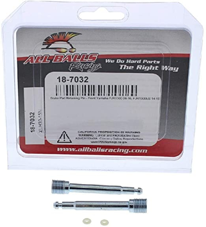 Știfturi fixare plăcuțe - ALL BALLS - pini placute frana fata Yamaha FJR1300 '06-'16, FJR1300ES '14-'17