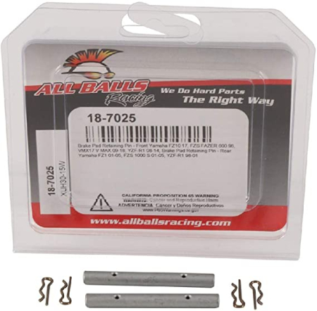 Știfturi fixare plăcuțe - ALL BALLS - pini placute frana fata Yamaha FZ10 17, VMX17 v MAX 09-18, YZF-R1 08-14, spate FZ1 01-05, FZS 1000 S 01-05, YZF-R1 98-0