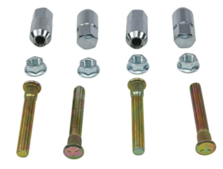 Prezoane și piulițe roți - ALL BALLS - prezoane si piulite roata fata M10 x (gwint calowy 24G 3/16") Polaris RZR 4 800 '11, RZR 800 '09-'14