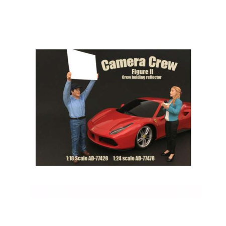 Idei de Cadou - American Diorama [1:18] - Figurina Camera Crew 'Crew Holding Reflector'