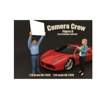 Idei de Cadou - American Diorama [1:24] - Figurina Camera Crew 'Crew Holding Reflector'