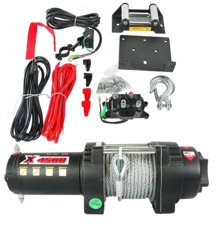 Accesorii moto si ATV - ARROWHEAD - troliu 4500 lbs, cablu de otel (431-01008)