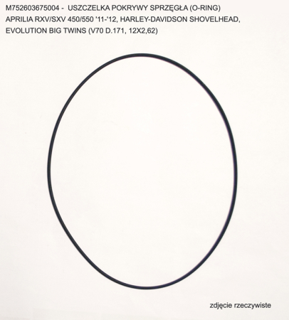 Garnitură capac ambreiaj - ATHENA - garnitura capac ambreiaj APRILIA RXV/SXV 450/550 '11-'12, HARLEY-DAVIDSON SHOVELHEAD, EVOLUTION BIG TWINS (V70 D.171, 12X2,62) (O-RING)