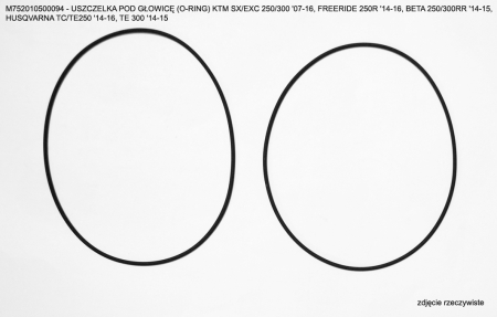 Standard - ATHENA - garnitura chiulasa (chiulasa) (O-RING) exterior KTM SX/EXC 250/300 '07-21, TPI 250/300 '18-21, FREERIDE 250R '14-17, BETA 250/300RR '14-26, XTRAINER, HUSQVARNA TC/TE250 '14-17, TE300 '14-19, 