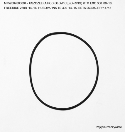 Standard - ATHENA - garnitura chiulasa (chiulasa) (O-RING) WEWNETRZNY KTM EXC 300 / TPI '08-'26, HUSQVARNA TE 300 '14-'26, BETA 300RR '14-'26, OEM 1066973000, 0770078020