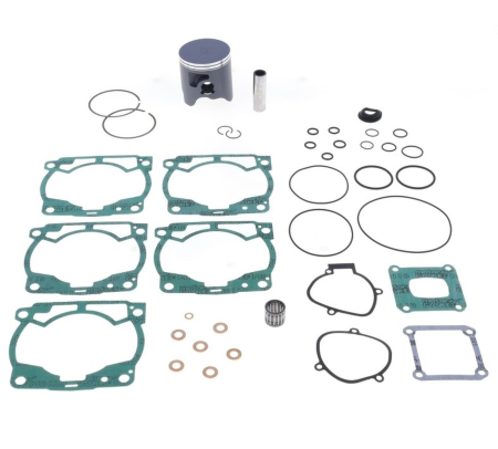 pistoane cu garnituri top-end - ATHENA - piston cu set garnituri top-end KTM EXC 300 '17-'23, XC 300 '20-'22, XC-W 300 '19-'23, HUSQVARNA TE / TX 300 '19-'23, GAS GAS EC / EX 300 '21-'23 (2T) (STD. 71,93MM) - uszkodzony rant tloka