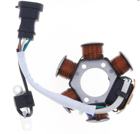 Bobinaje (statoare) și rotoare - ATHENA - stator alternator APRILIA MOJITO 50 '04-'13, SR 50 '12-'18, DERBI ATLANTIS 50 '04-'19, GILERA RUNNER 50 '99-'19, PIAGGIO FLY / ZIP 50 '05-'11 oem: 830296; 639865; 584525; 58037R; 2934895)