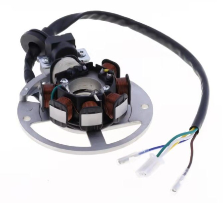 Bobinaje (statoare) și rotoare - ATHENA - stator alternator YAMAHA CW 50 '95-'02, SLIDER 50 '00-'03, MBK NITRO 50 '98-'01, BOOSTER 50 '95-'02, BENELLI 491 SPORT 50 '98-'01 oem: AP8206201; R18040011A0; 78201600; 4SB855600000)