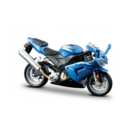 Idei de Cadou - Bburago [1:18] - Kawasaki Ninja ZX-10R, Blue Metallic