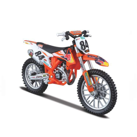 Machete - Bburago [1:18] - KTM SX 450 2018 #84 Jeffrey Herlings, Orange