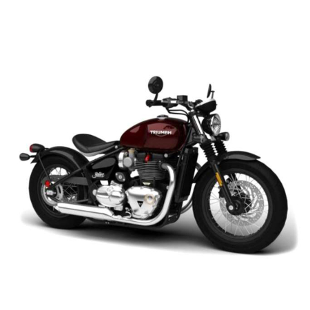 Machete - Bburago [1:18] - Triumph Bonneville Bobber, Dark Red/Black
