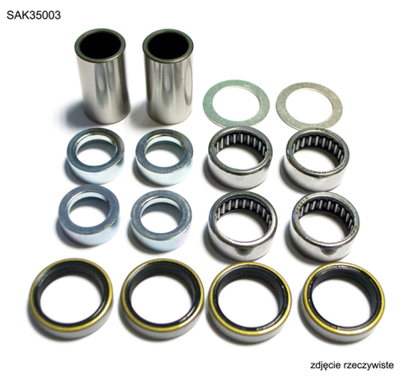 Spate - BEARING WORX - kit reparatie bascula KTM SX/SXF '16-'22, EXC-EXCF '17-'23, HUSABERG 390/450 '09-'11, HUSQVARNA '16-19, BETA RR,HUSQVARNA TC/FC '16-'23, FE/TE '17-'23 (TULEJKI 17x22x39MM-2SZT, ŁOZYSKA 