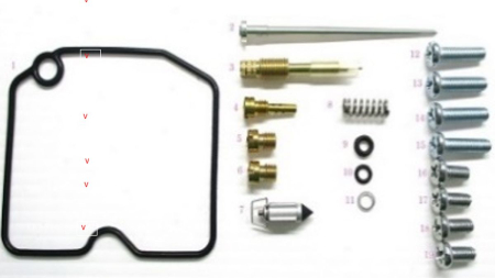 Kituri de reparație și piese carburator - BEARING WORX - kit reparatie carburator ARCTIC CAT TRV 500 FIS '04-'05
