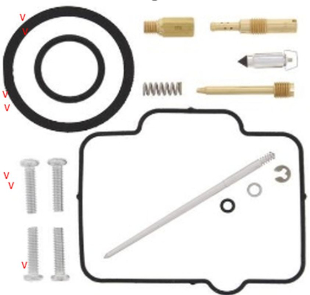 Kituri de reparație și piese carburator - BEARING WORX - kit reparatie carburator HONDA CR 125R '99