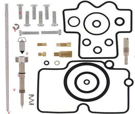 Kituri reparație carburator - BEARING WORX - kit reparatie carburator HONDA CRF 250R '04