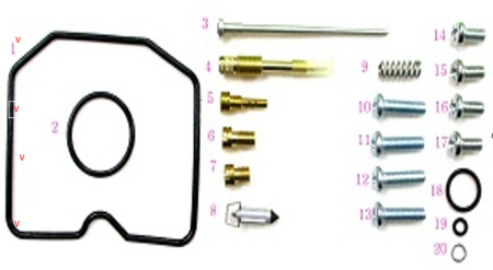 Kituri de reparație și piese carburator - BEARING WORX - kit reparatie carburator KAWASAKI KLF 300B BAYOU '96-'05