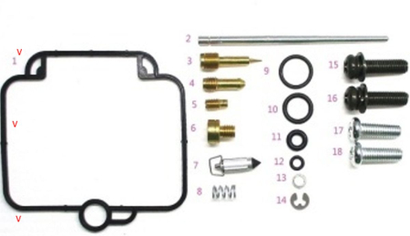 Kituri de reparație și piese carburator - BEARING WORX - kit reparatie carburator SUZUKI DR 650SE '94-'95