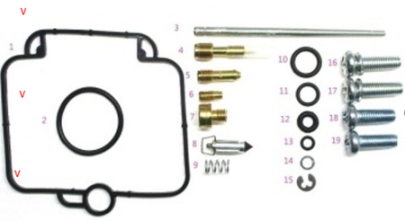 Kituri de reparație și piese carburator - BEARING WORX - kit reparatie carburator SUZUKI DR 650SE '96-'17