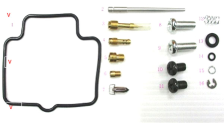 Kituri reparație carburator - BEARING WORX - kit reparatie carburator SUZUKI LT-F 250 OZARK '02-'14