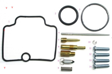 Kituri reparație carburator - BEARING WORX - kit reparatie carburator SUZUKI RM 85 '05-'23