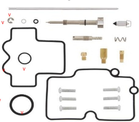 Kituri reparație carburator - BEARING WORX - kit reparatie carburator SUZUKI RMZ 250 '04-'06