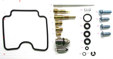 Kituri reparație carburator - BEARING WORX - kit reparatie carburator YAMAHA YFM 350 GRIZZLY RAPTOR '07-'11, YFM 350BA/FA BRUIN '04-'06
