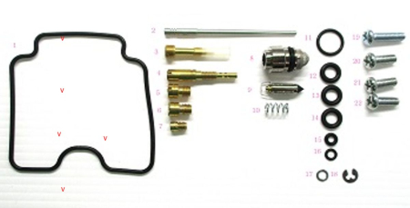 Kituri reparație carburator - BEARING WORX - kit reparatie carburator YAMAHA YFM 350 RAPTOR '04-'13