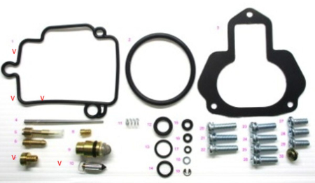 Kituri reparație carburator - BEARING WORX - kit reparatie carburator YAMAHA YFM 350ER MOTO-4 '87, YFM 350FW BIG BEAR '87-'98