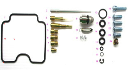 Kituri reparație carburator - BEARING WORX - kit reparatie carburator YAMAHA YFM 400 KODIAK '01-'02